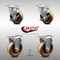 Service Caster 4 Inch SS High Temp Phenolic Top Plate Caster Set with 2 Brake 2 Rigid SCC SCC-SS20S414-PHSHT-TLB-2-R-2 - alternate 5